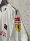 F1 Ferrari white Short Sleeve Racing Suit 2026