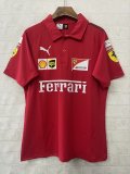 F1 Ferrari red polo  Short Sleeve Racing Suit 2026