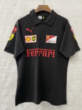 F1 Ferrari Black polo  Short Sleeve Racing Suit 2026