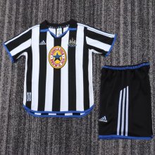 Retro Newcastle Home Kids Fans  1:1 Quality Soccer Jersey  1999-2000