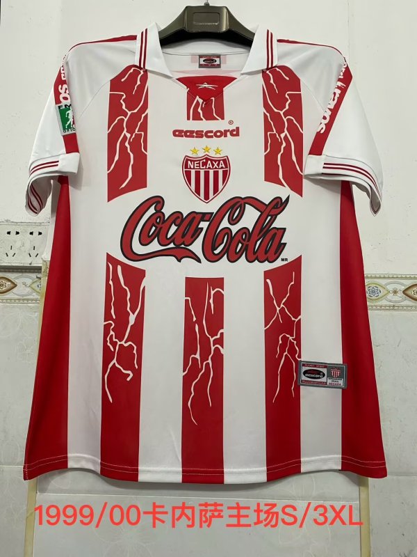 Retro Necaxa Home Fans 1:1 Quality Soccer Jersey  1999-2000