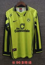 Retro Dortmund Long Sleeve Home Fans 1:1 Quality Soccer Jersey   1995-1996