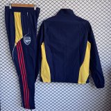 Arsenal Windbreaker Sets With pants  Blue 1:1 Quality Soccer Jersey  25-26