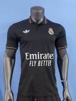 Real Madrid Polo Fans  Black 1:1 Quality Soccer Jersey  26-27
