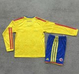 Colombia Home long  Sleeve Kids Fans 1:1 Quality Soccer Jersey 26-27 (2026)