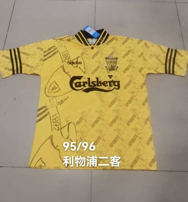 Retro  Liverpool Third Away  1:1 Quality Soccer Jersey  1995-1996