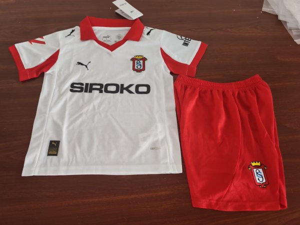 Sporting Gijon Third Away Kids Fans  1:1 Quality Soccer Jersey   25-26
