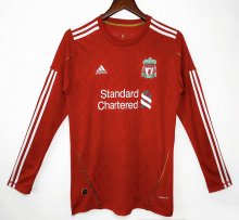 Retro Liverpool  Home Long sleeve  1:1 Quality Soccer Jersey  2010 2012