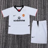 Retro Manchester United home  Kids  1:1 Quality Soccer Jersey   2002-2003