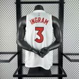 Toronto Raptors White #3 INGRAM 1:1 Quality NBA  Season Jerseys 2023