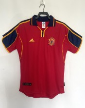 Retro Spain Home 1:1 Quality Soccer Jersey  2000