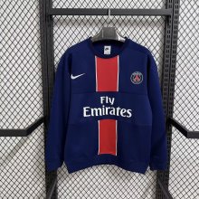 PSG Paris Hoodie Blue Jacket  Tracksuit  1:1 Quality Soccer Jersey  25-26