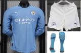 Manchester City Home Long sleeve Player   1:1 Quality Soccer Jersey   24-25