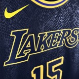 Los Angeles Lakers  Snake Pattern #15 Reaves 1:1 Quality NBA  Season Jerseys  2026