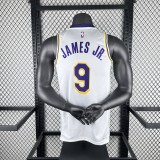 Los Angeles Lakers White #9 JAMES JR. 1:1 Quality NBA Season Jerseys 2023