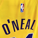 Los Angeles Lakers Yellow  #34 O'NEAL  1:1 Quality NBA Season Jerseys