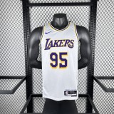 Los Angeles Lakers White #95 TOSCANO 1:1 Quality NBA Season Jerseys 2023