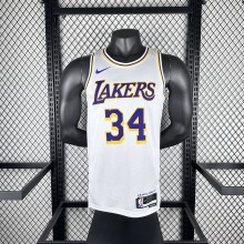 Los Angeles Lakers White #34 O'NEAL  1:1 Quality NBA Season Jerseys