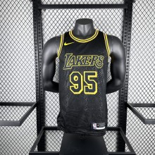 Los Angeles Lakers Snake Pattern #95 TOSCANO 1:1 Quality NBA Season Jerseys