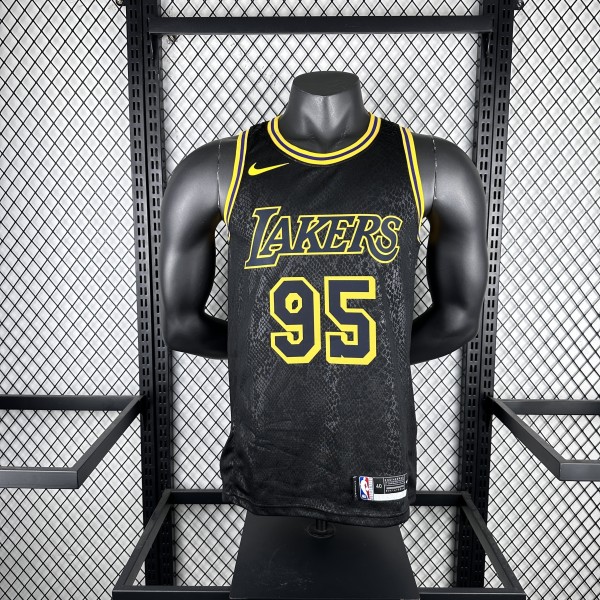 Los Angeles Lakers Snake Pattern #95 TOSCANO 1:1 Quality NBA Season Jerseys