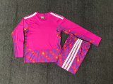 Mexico Goalkeeper Long Sleeve Kids   1:1 Quality Soccer Jersey 26-27（2026）