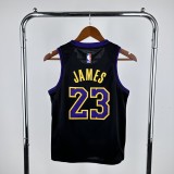 Los Angeles Lakers Kids City Edition Black  #23 JAMES 1:1 Quality NBA Jerseys