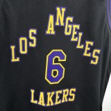Los Angeles Lakers Kids City Edition Black  #6 James 1:1 Quality NBA  Season Jerseys  2026