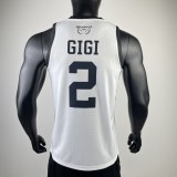 Los Angeles Lakers Commemorative Edition  White  #2 GIGI   1:1 Quality NBA Season Jerseys