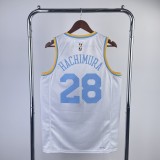 Los Angeles Lakers  White  #28 HACHIMURA 1:1 Quality NBA Season Jerseys 2023