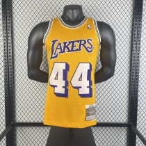 Los Angeles Lakers  Yellow #44 WEST 1:1 Quality NBA  Season Jerseys 1971-1972