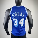 Retro Los Angeles Lakers Blue #34 O'NEAL  1:1 Quality NBA Season Jerseys 1996-1997