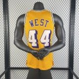 Los Angeles Lakers  Yellow #44 WEST 1:1 Quality NBA  Season Jerseys 1971-1972