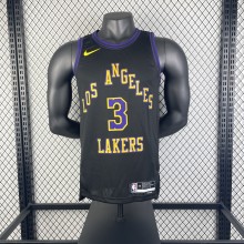Los Angeles Lakers City Edition  Black  #3 DAVIS 1:1 Quality NBA Season Jerseys  2026