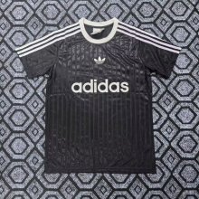 Adidas Clover T-shirt  Black 1:1 Quality Soccer Jersey  25-26