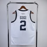 Los Angeles Lakers Commemorative Edition  White  #2 GIGI   1:1 Quality NBA Season Jerseys