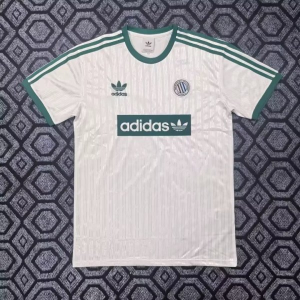 Adidas Clover T-shirt  White 1:1 Quality Soccer Jersey  25-26