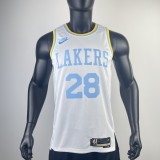 Los Angeles Lakers  White  #28 HACHIMURA 1:1 Quality NBA Season Jerseys 2023