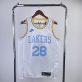 Los Angeles Lakers  White  #28 HACHIMURA 1:1 Quality NBA Season Jerseys 2023
