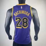 Los Angeles Lakers  Purple #28 HACHIMURA 1:1 Quality NBA Season Jerseys 2023