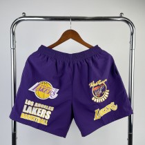 Los Angeles Lakers Mitchell&Ness  Purple 1:1 Quality NBA Pants
