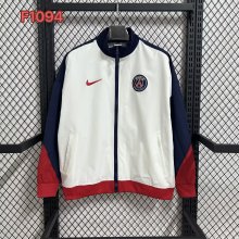 PSG Paris  Windbreaker  Red white 1:1 Quality Soccer Jersey 26-27