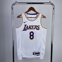 Los Angeles Lakers #8 BRYANT White Gold Association Edition Swingman NBA Jerseys 2023
