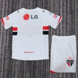 Retro Sao Paulo  Home Kids  1:1 Quality Soccer Jersey  2007-2008