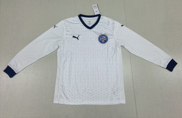 Bahia Home Long Sleeve Fans 1:1 Quality Soccer Jersey  25-26