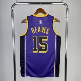 Los Angeles Lakers Jodan Purple #15  REAVES   1:1 Quality NBA Season Jerseys  2023