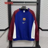 Barcelona Hoodie Blue Jacket  Tracksuit  1:1 Quality Soccer Jersey  25-26