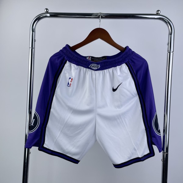 Los Angeles Lakers City Edition White 1:1 Quality NBA Pants  2023