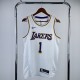 Los Angeles Lakers  White #1 RUSSELL 1:1 Quality NBA Season Jerseys