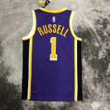 Los Angeles Lakers Jordan  Pruple #1 RUSSELL 1:1 Quality NBA Season Jerseys