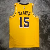 Los Angeles Lakers  Yollow #15  REAVES   1:1 Quality NBA Season Jerseys  2023